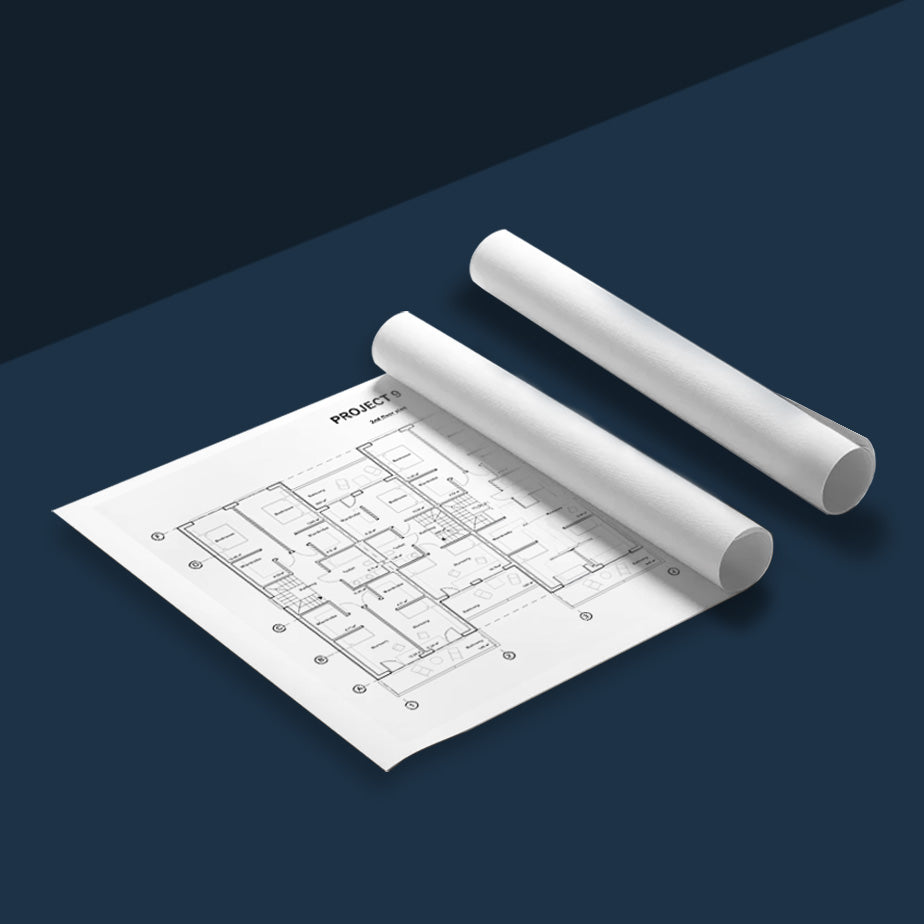 Black & White Blueprints - Large Format