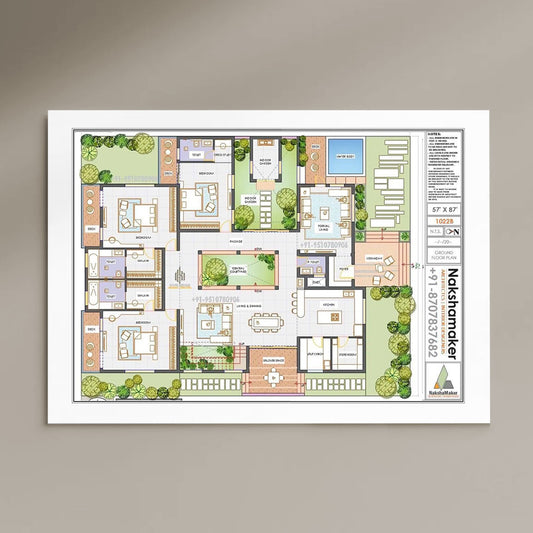 Colored Blueprints - Large Format