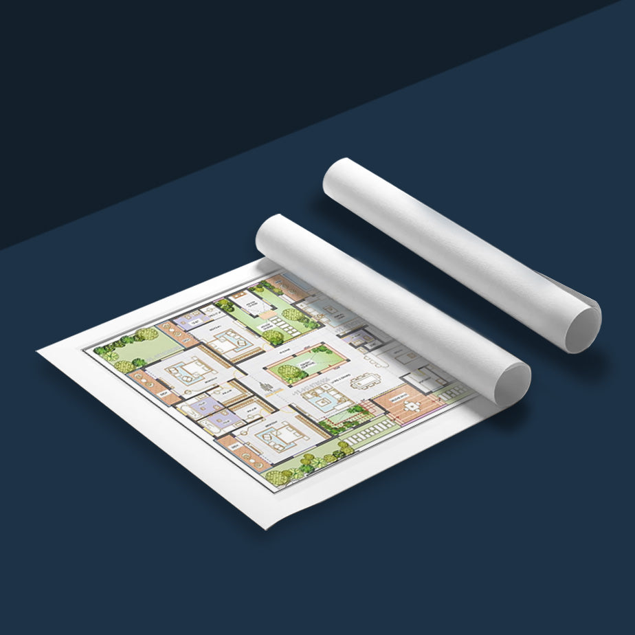 Laminated Blueprints - Large Format